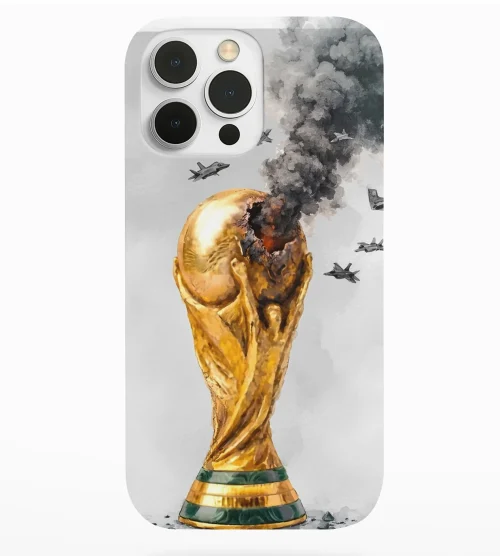 phone case featuring boycott fifa design